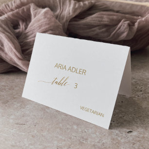 Optie voor Elegant Gold Calligraphy Menu Kaart