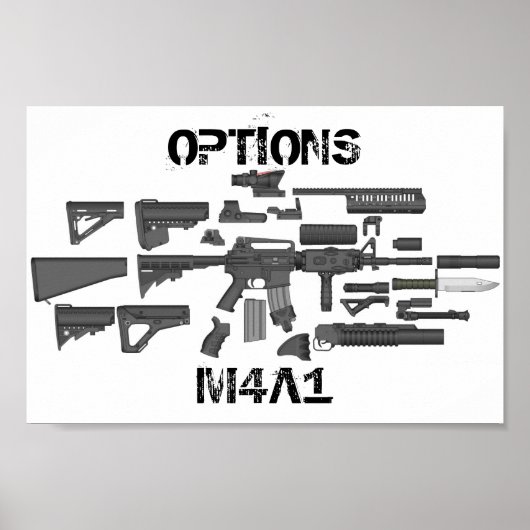 Opties M4A1 Poster (Voorkant)
