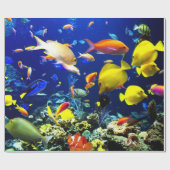 Opties voor 5-6 Afbeelding onderwater, opvouwpapie Cadeaupapier (Vlak)