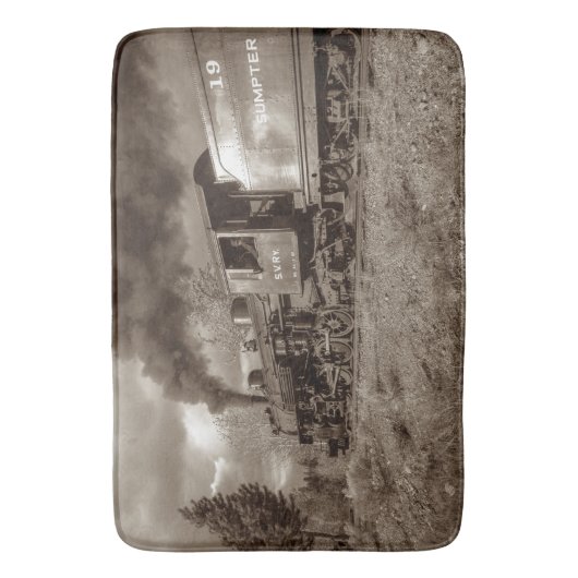 Opties voor Afbeelding van de stoomtrein 25A-E Badmat (Voorkant Verticaal)