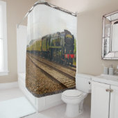 Opties voor Afbeelding van de stoomtrein 28A-B Douchegordijn (In situ)