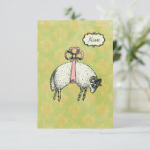 OPTIES VOOR  BLAUWSCHAPENONTWERPEN ~ Uitnodigingen (Staand voorkant)