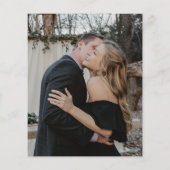 Opties voor budgetfotobruiloft RSVP-kaart Flyer (Achterkant)