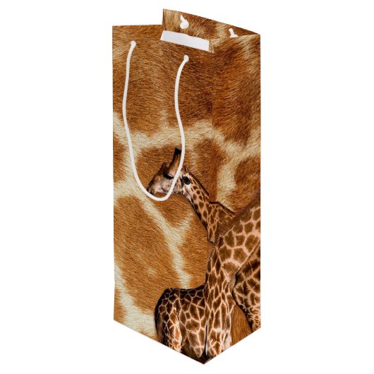 Opties voor Giraffe 1A Wijn Cadeautas (Achterkant Gekanteld)