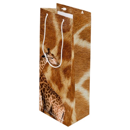 Opties voor Giraffe 1A Wijn Cadeautas (Voorkant Gekanteld)