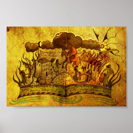 Opties voor 'Jane Eyre Book'-POSTER Poster (Voorkant)