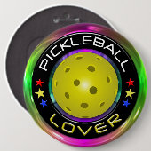 Opties voor Pickleball Lover 1 Ronde Button 6,0 Cm (Voorkant /achterkant)