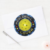 Opties voor Pickleball Lover 1 Ronde Sticker (Envelop)