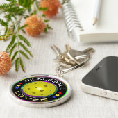 Opties voor Pickleball Lover 1 Sleutelhanger (Zijkant)