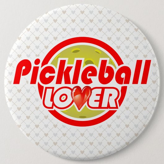 Opties voor Pickleball Lover 2-2B-Afbeelding Ronde Button 6,0 Cm (Voorkant)