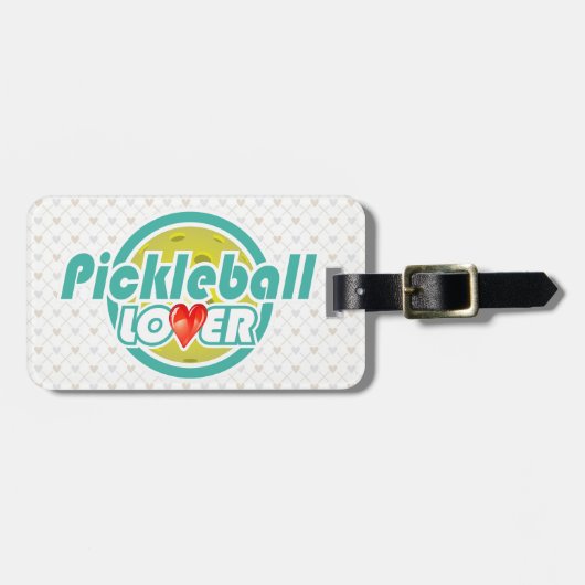 Opties voor Pickleball Lover 2 en 2B Bagagelabels (Voorkant horizontaal)
