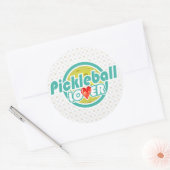 Opties voor Pickleball Lover 2A-2B Ronde Sticker (Envelop)