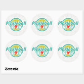 Opties voor Pickleball Lover 2A-2B Ronde Sticker (Vel)