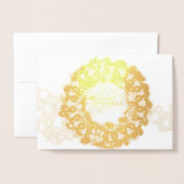 Opties voor prettige kerstbal 1 folie kaarten (Voorkant met envelop)