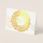 Opties voor prettige kerstbal 1 folie kaarten (Voorkant)