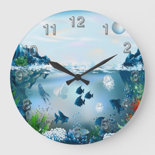 Opties voor wandklokken onder water 5A (Voorkant)