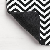 Opties voor zwart-wit Zig Zag 1 Mousepad Muismat (Hoek)