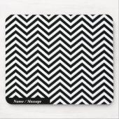 Opties voor zwart-wit Zig Zag 1 Mousepad Muismat (Voorkant)