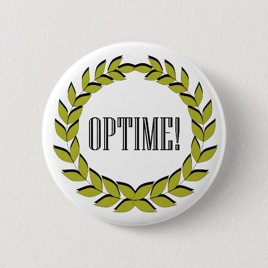 Optime! Uitstekend werk! Ronde Button 5,7 Cm (Voorkant)