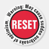 Optimism Druk op de Reset Button Magneet (Voorkant)