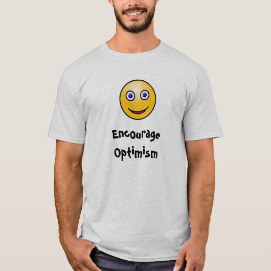 Optimisme aanmoedigen t-shirt (Voorkant)
