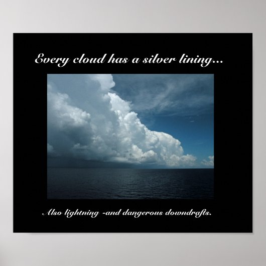 Optimisme Demotivation Poster Print (Voorkant)