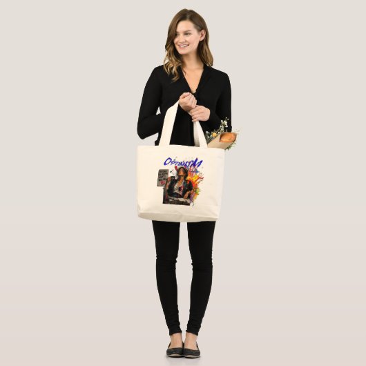 OPTIMISME GROTE TOTE BAG (Voorkant (model))