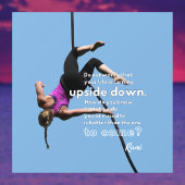 Optimisme in het gezicht van Change Blue Raamsticker