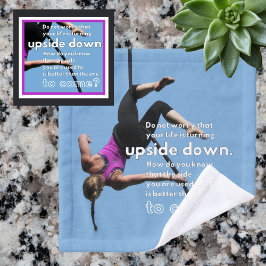 Optimisme in het gezicht van Change Blue Washandje