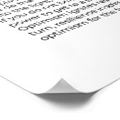 OPTIMISME Inspirerend opwaartse druk Poster (Hoek)