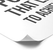 Optimisme is de kracht - Motivatie Inspirerend Poster (Hoek)