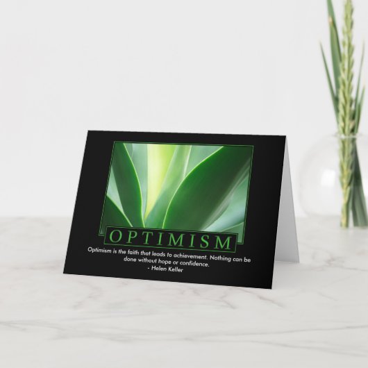 Optimisme Wenskaarten Kaart (Voorkant)