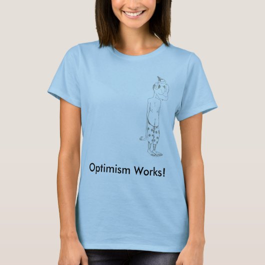Optimisme werkt! t-shirt (Voorkant)