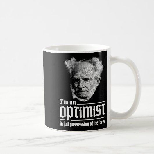 Optimist Arthur Schopenhauer Pessimisme P Koffiemok (Rechts)