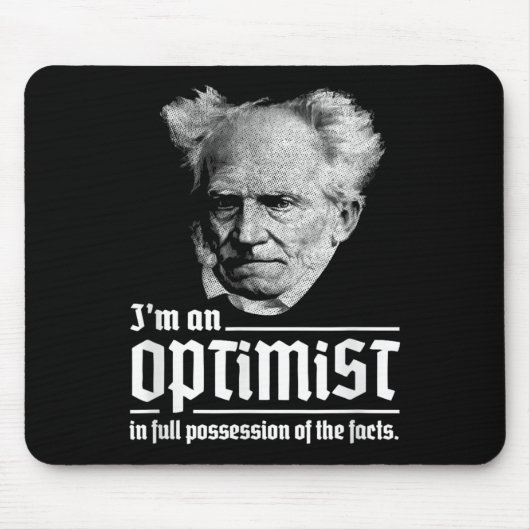 Optimist Arthur Schopenhauer Pessimisme P Muismat (Voorkant)