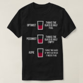 Optimist Aspie Funny Aspergers Logic ja T-shirt (Design voorkant)