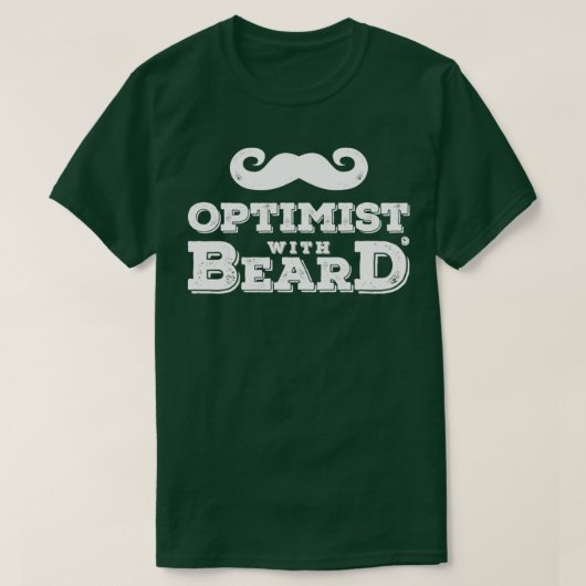 Optimist met baard t-shirt (Design voorkant)