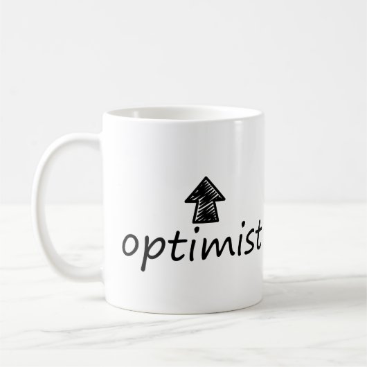 'optimist' Mug Koffiemok (Links)