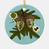 Optimist of pessimist? keramisch ornament (Voorkant)