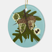 Optimist of pessimist? keramisch ornament (Links)