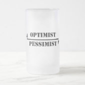 optimist/pessimist matglas bierpul (Center)