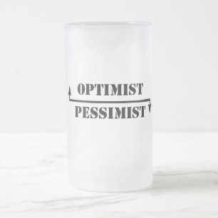 optimist/pessimist matglas bierpul
