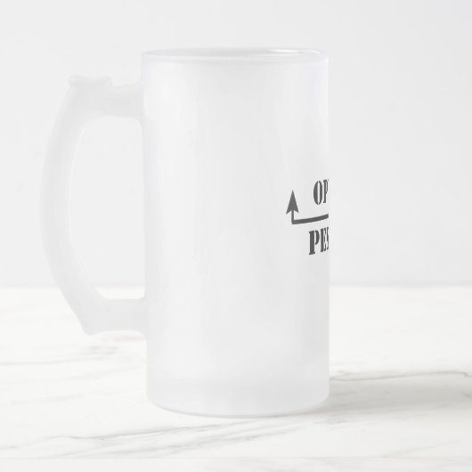 optimist/pessimist matglas bierpul (Links)