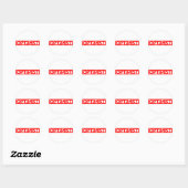 Optimist Stempel Ronde Sticker (Vel)