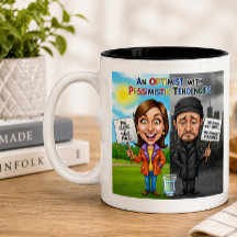 Optimist vs Pessimist Grappige mok quote