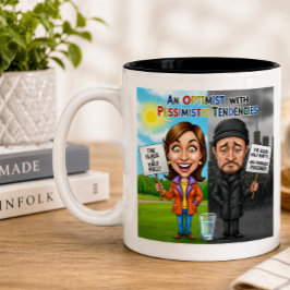 Optimist vs Pessimist Grappige mok quote