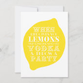 Optimistic Card | Thema van de Partij van de Lemon Kaart (Voorkant)
