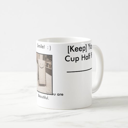 Optimistic Cup :) Koffiemok (Voorkant rechts)