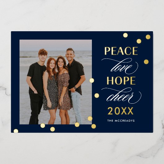 Optimistic Mood FOLIE Happy New Year Holiday Kaart (Voorkant)