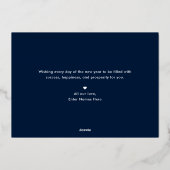 Optimistic Mood FOLIE Happy New Year Holiday Kaart (Achterkant)